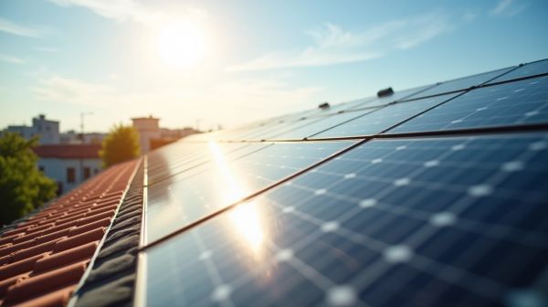 Les panneaux solaires photovoltaïques produisent de l'électricité efficace